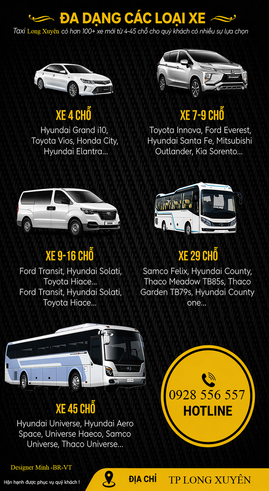 Taxi Nam Thắng Long Xuyên